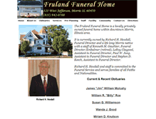 Tablet Screenshot of frulandfuneralhome.com